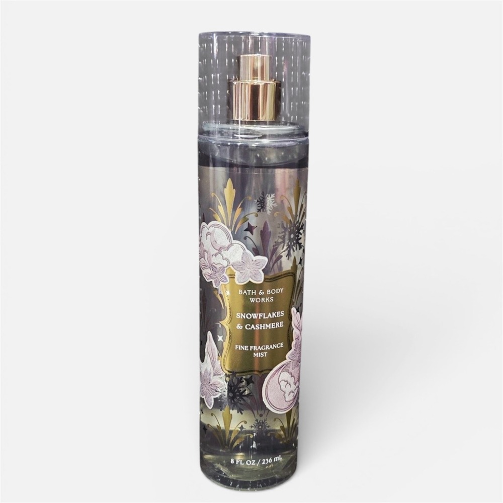 Bath & Body Works Snowflakes & Cashmere Fine Fragrance Body Mist 8 oz New